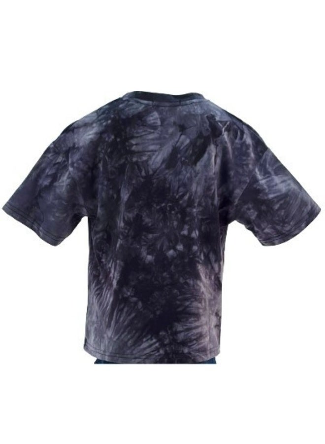 JOANNA JOANNA 23KY309B Boy's Better Days Ahead Quotes Round Neck Short Sleeve T-Shirt - Grey/Navy  - Image 3