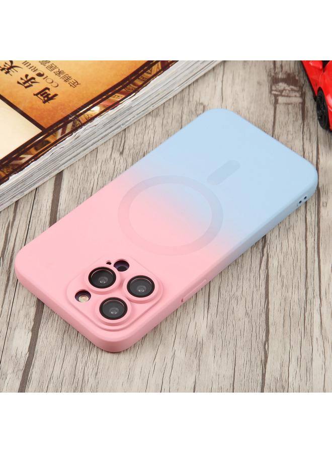 اس-توب جراب لهاتف iPhone 14 Plus مصنوع من مادة TPU السائلة والسيليكون المتدرج اللون من MagSafe - Image 4