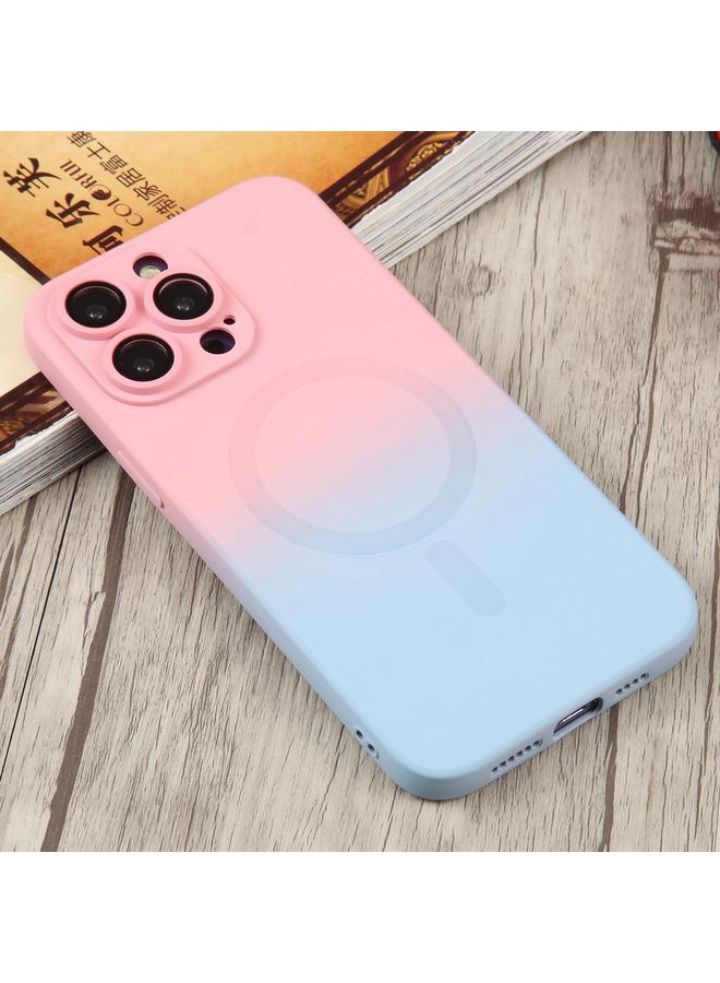 اس-توب جراب لهاتف iPhone 14 Plus مصنوع من مادة TPU السائلة والسيليكون المتدرج اللون من MagSafe - Image 2