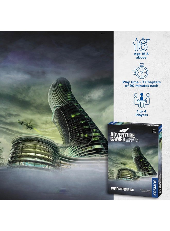 Thames & Kosmos Adventure Games: Monochrome, Inc. - A Kosmos Game from Thames & Kosmos | Collaborative, Replayable Storytelling Gaming Experience for 1 to 4 Players Ages 16+ - Image 3