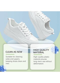 JUE-FISH JUE FISH Multi-Purpose Cleaning Brush - Household Cleaning Shoes Sink Wall Decontamination Oil Soft Brush - Gentle Scrub Shoes, Home Surfaces, Walls and Stubborn Stains - 2 Brushes  - Image 4