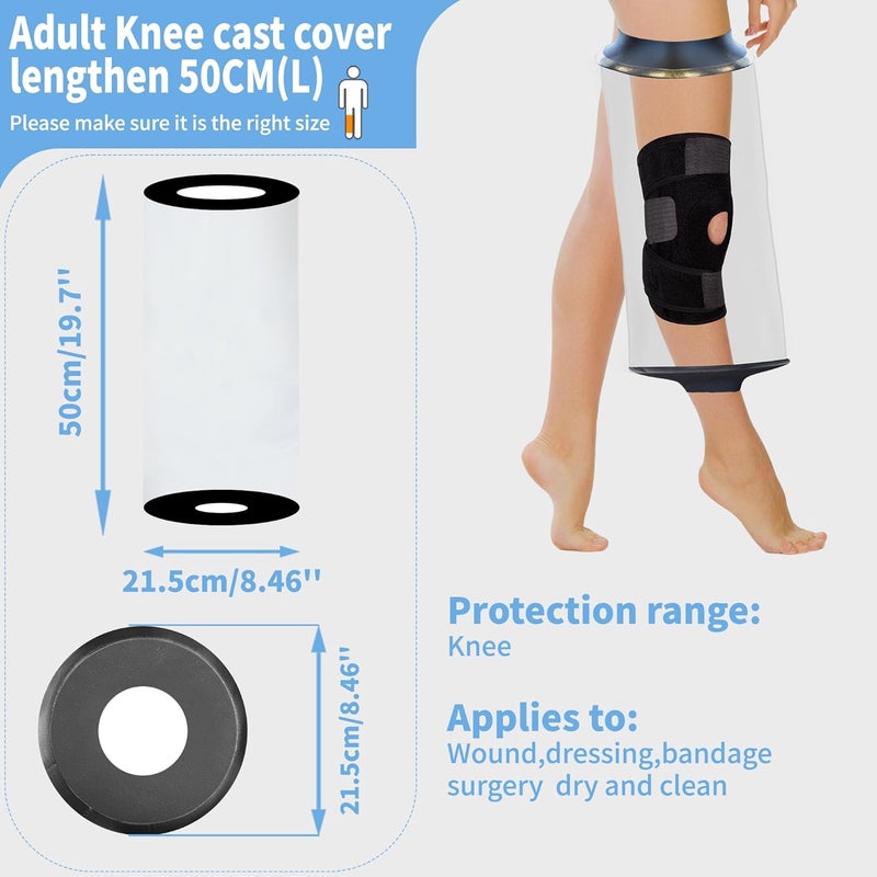KEEFITT Knee Cast Cover for Shower Large Size, KT1180-L Waterproof Knee Surgery Shower Cover for Knee Replacement Surgery, ACL Surgery, Wound, Burns | Knee Cover for Showering After Surgery for Adults - Image 4