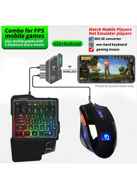 Multi-Platform Gaming Keyboard Mouse Set for Shooter GamesG101 + SE Throne + Mamba Snake Generation Black G101 + SE Throne + Mamba Snake Generation Black
