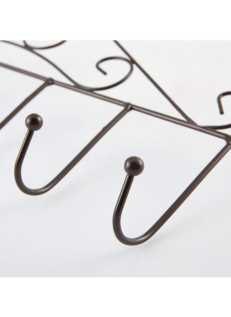 Wall Mounted Over Door Hanger for Clothes Bag Towel Rack Home Accessories 7 Hanger  - Image 4
