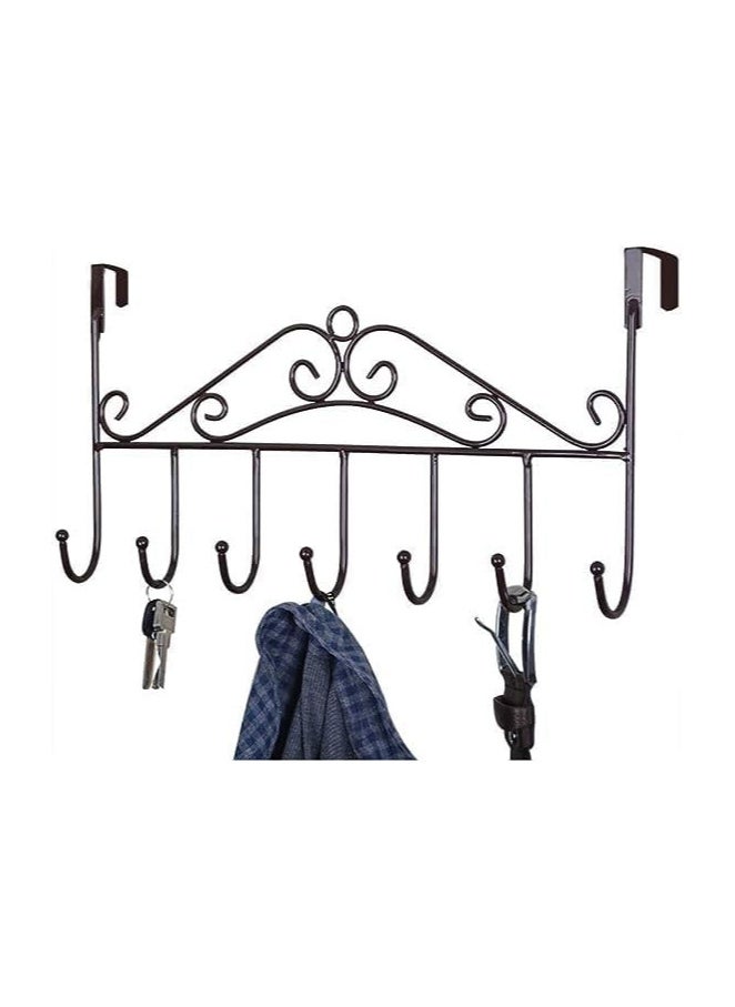 Wall Mounted Over Door Hanger for Clothes Bag Towel Rack Home Accessories 7 Hanger  - Image 5