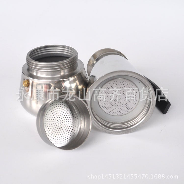 Stainless Steel Moka Pot Coffee Moka Pot Coffee Pot Stainless Steel Can Discharge - Image 5