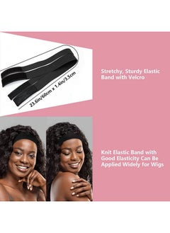 Goiple Goiple 11 PCS Wig Kit for Lace Front Wigs for Beginners, Hair Wax Stick Lace Melting Elastic Band for Wigs, Edge Laying Scarf, Eyebrow Razor, Tweezer, Edge Brush, Wig Band, Mini Scissor, Comb (Black)  - Image 4