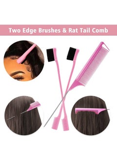 Goiple Goiple 11 PCS Wig Kit for Lace Front Wigs for Beginners, Hair Wax Stick Lace Melting Elastic Band for Wigs, Edge Laying Scarf, Eyebrow Razor, Tweezer, Edge Brush, Wig Band, Mini Scissor, Comb (Black)  - Image 5