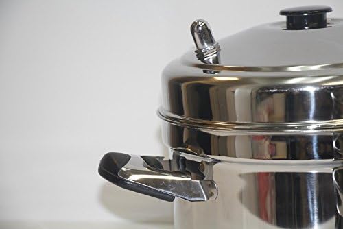 T TABAKH TABAKH IC-205 5-Rack Stainless Steel Idli Cooker with Strong Handles,Silver,Medium - Image 4