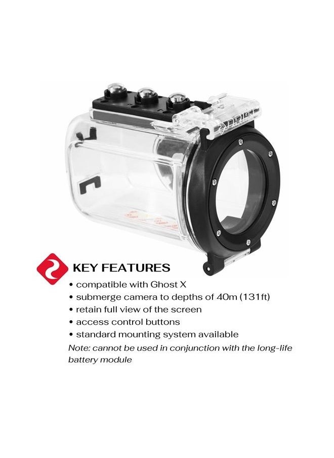 Drift Innovation Drift Ghost X / 4K / 4K+ Waterproof Case (40m / 131ft Depth) - Perfect for Scuba Diving, Fishing, Kayaking and Any Water Sports use  - Image 2