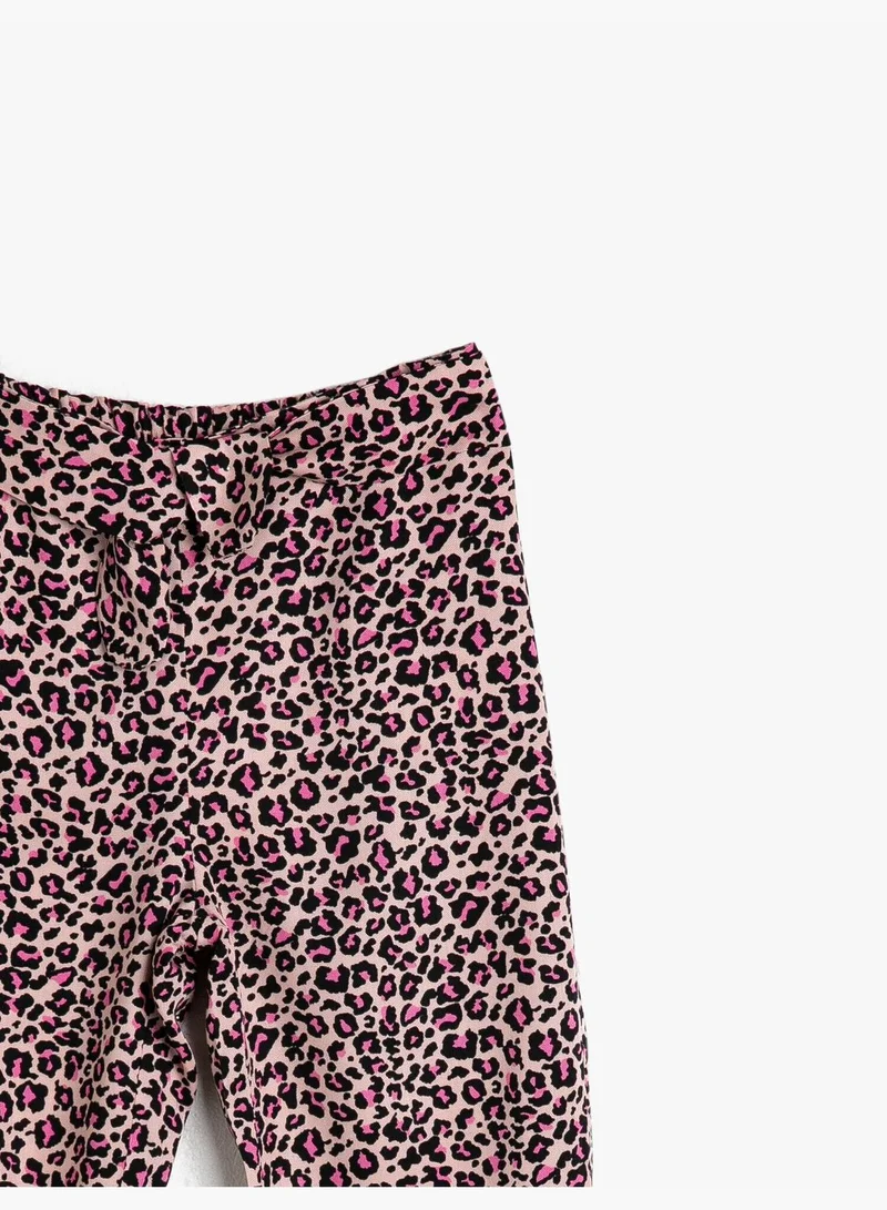 كوتون Leopard Patterned Trousers