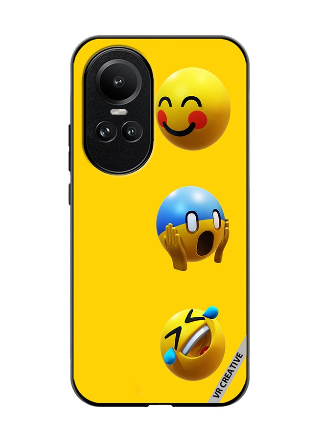 VR CREATIVE Protective Case Cover For Oppo Reno 10 Pro Smile Design Multicolour - Image 1