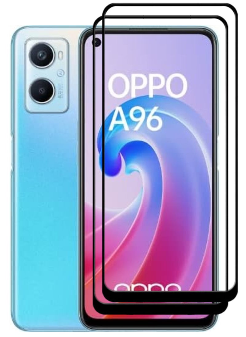 ACLIX 2 Pieces Antistatic ESD Dustproof Premium Quality High Definition Tempered Glass Screen Protector Designed For Oppo A96 - Image 1