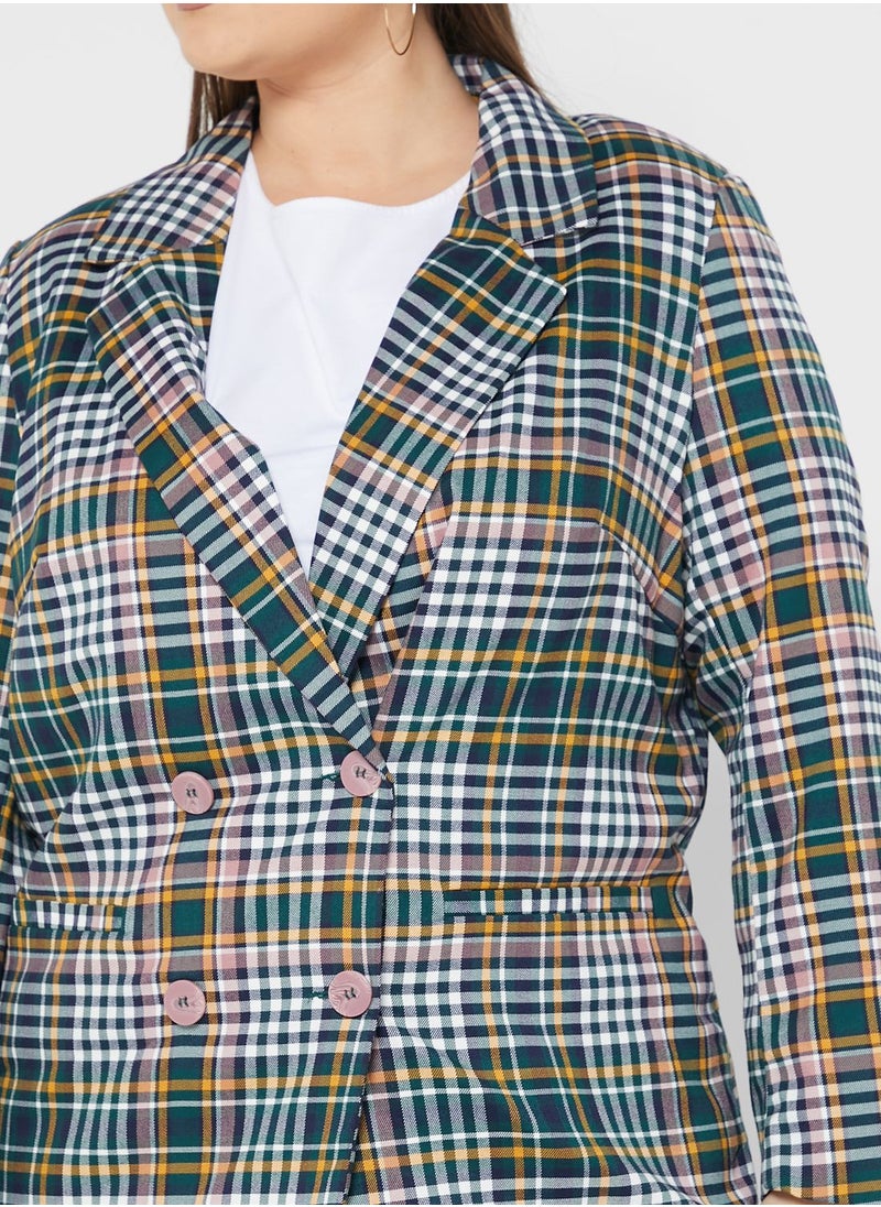 Only Carmakoma - Double Breasted Blazer - Image 1
