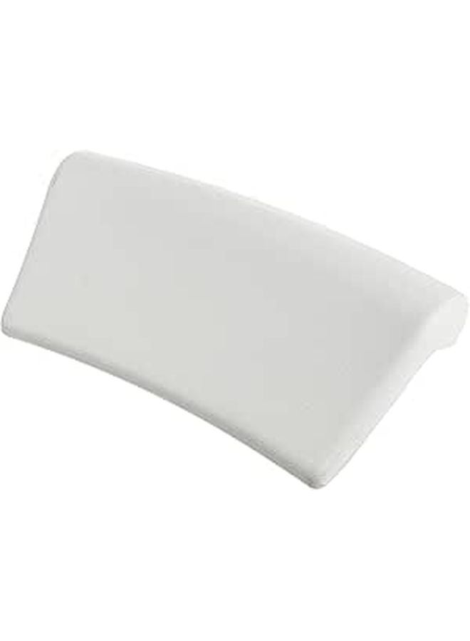 White Bathtub Pillow with Strong Suction Cups Neck and Head Cushion for Adult Tub Relaxation - Image 1