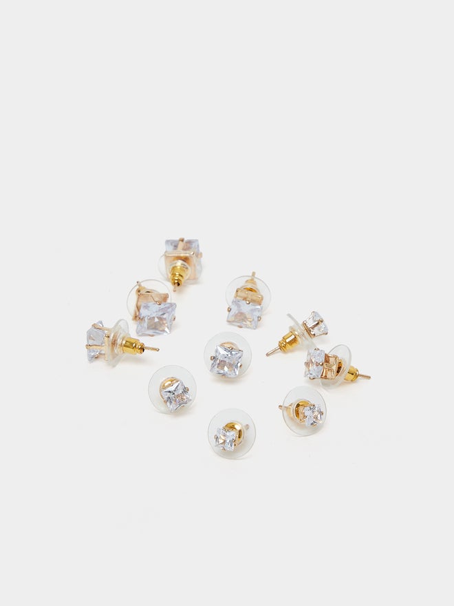 Styli Set of 15 -  Embellished Stud Earrings - Image 2