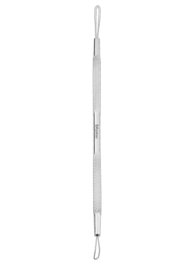 Blume Blackhead Remover Pimple Popper Blemish Comedone Extractor Acne Tool Pimple Spot Popper Komedon Double Side Soft Touch and No-Slip Skincare for Whitehead Removal -Stainless Steel, Silver (BM29) - Image 1
