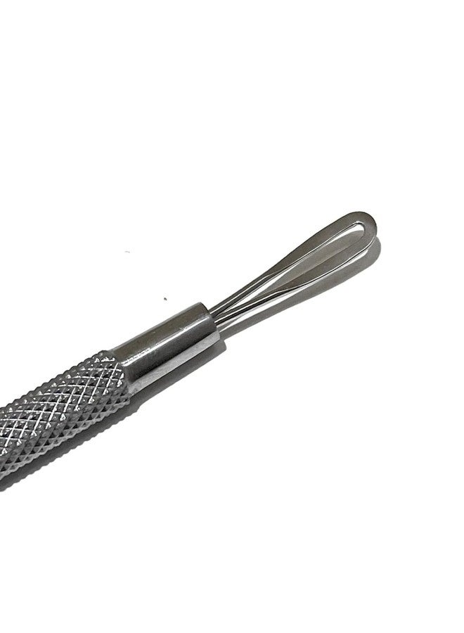 Blume Blackhead Remover Pimple Popper Blemish Comedone Extractor Acne Tool Pimple Spot Popper Komedon Double Side Soft Touch and No-Slip Skincare for Whitehead Removal -Stainless Steel, Silver (BM29) - Image 2