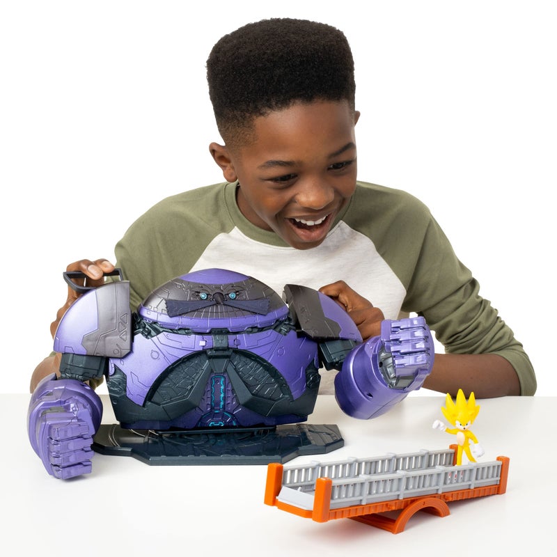 Sonic the Hedgehog 2 Movie Giant Eggman with Super Sonic 2.5" Action Figure Battle Playset - Image 2