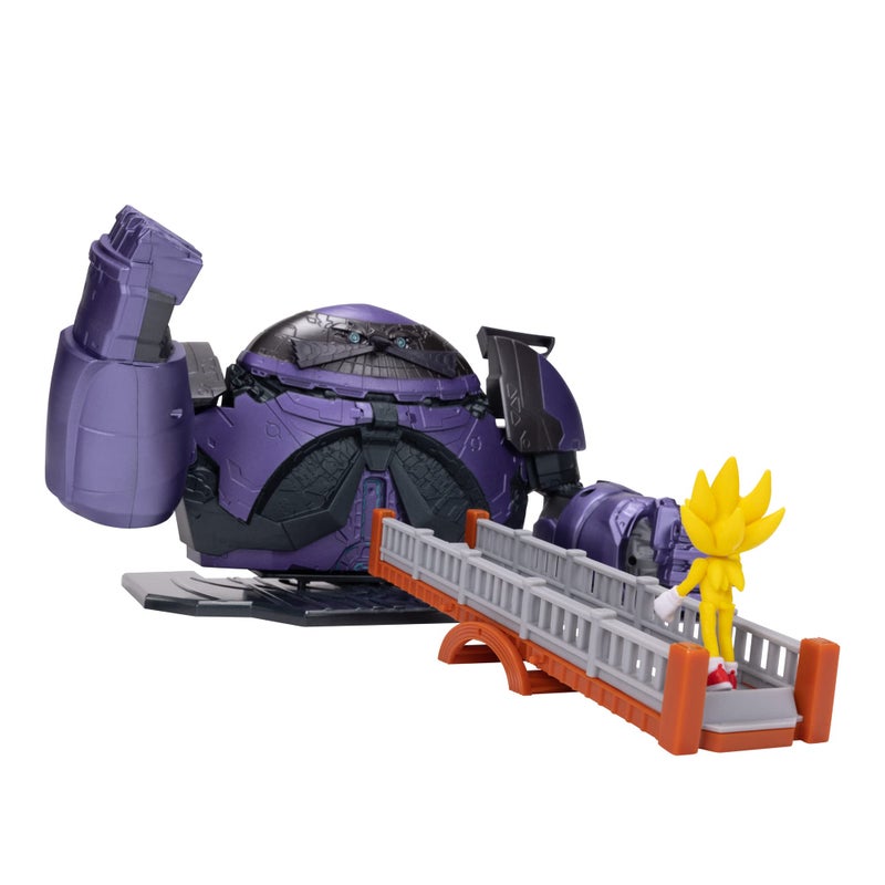 Sonic the Hedgehog 2 Movie Giant Eggman with Super Sonic 2.5" Action Figure Battle Playset - Image 5