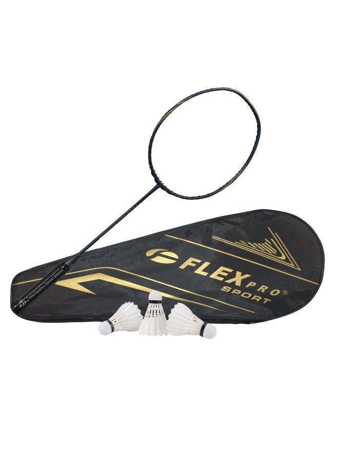 FLEX PRO FB 10000 | Diamond Series | AB Pipe Design | Silver | 1 RACQUET and 1 BAG - Image 1