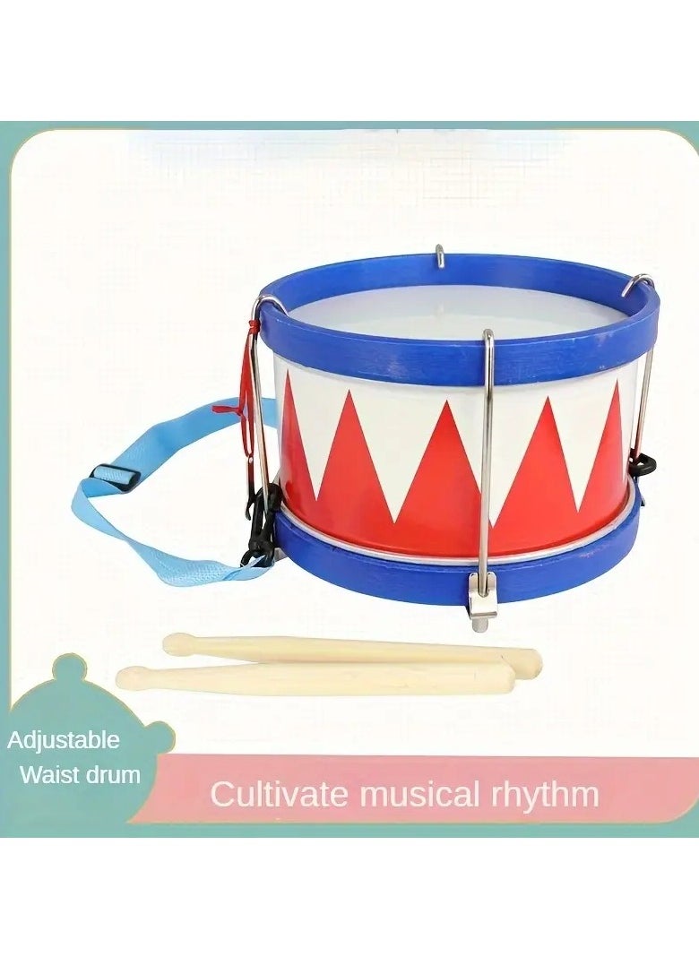 Gonice Adjustable Waist Drum 8 Inch Small Army Drum Performance Props Drum Hand Drum Orff Percussion Instrument  - Image 3