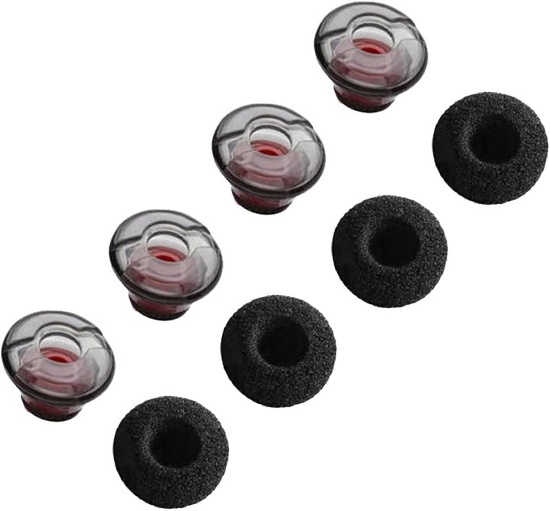 A-Focus Voyager 5200 Eartips Set, Comfortable Replacement Ear Tips Kits Earpads Foam Earbuds Ear Gels Compatible with Plantronics Voyager 5200 5210 5220 Legend Headset Medium M Gray 4 Pcs - Image 1