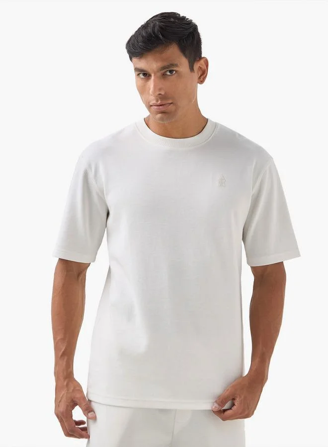 Emperor Logo Embroidered Crew Neck T-shirt