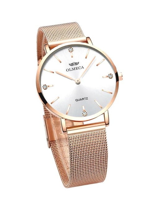 Relojes de Mujer Cuarzo Analogico Relojes Minimalista Reloj Mujer con Banda de Malla Vestido Mujer Reloj de Pulsera