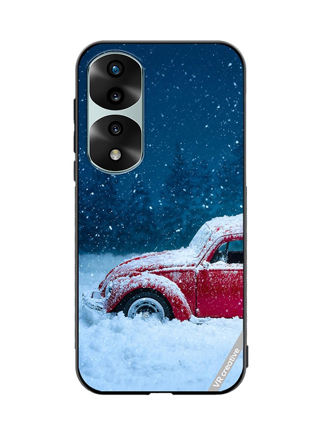 VR CREATIVE Protective Case Cover For Honor 70 Pro Christmas Car Design Multicolour - Image 1