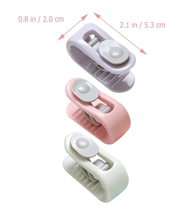 Random 21 Pcs Multifunctional Curtain Blanket Thumbtack Clip Household Needle Free Quilt Cover Fixator - Image 2