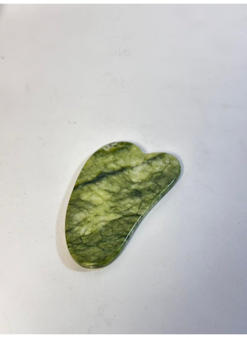 maya accessories gua Sha Massage Tool, Natural Jade Scraping Facial Tool For Spa Acupuncture Therapy Treatment On Face Back, Arms, Neck, Shoulder Stone Guasha - Image 1