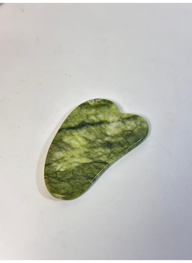 maya accessories gua Sha Massage Tool, Natural Jade Scraping Facial Tool For Spa Acupuncture Therapy Treatment On Face Back, Arms, Neck, Shoulder Stone Guasha - Image 2