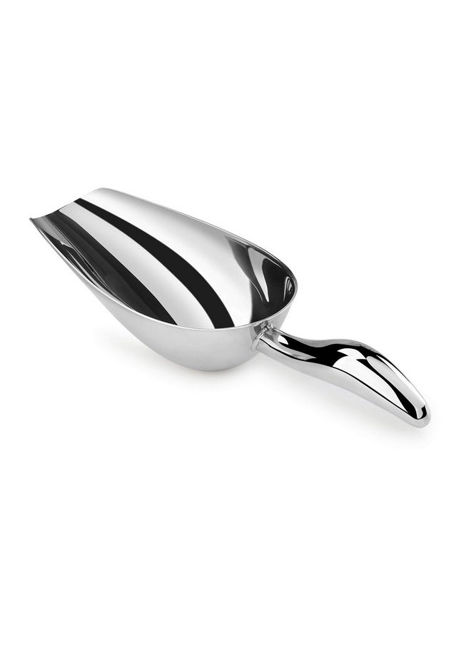 New Star Foodservice New Star Foodservice 1028515 Stainless Steel Bar Ice Flour Utility Scoop, 12-Ounce  - Image 1