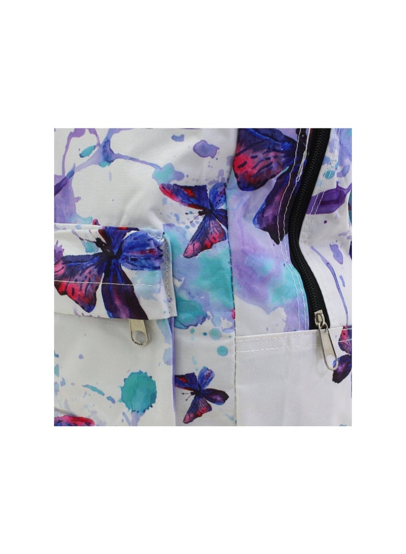 Migo Butterflies Backpack 16 Inches – White - Image 3