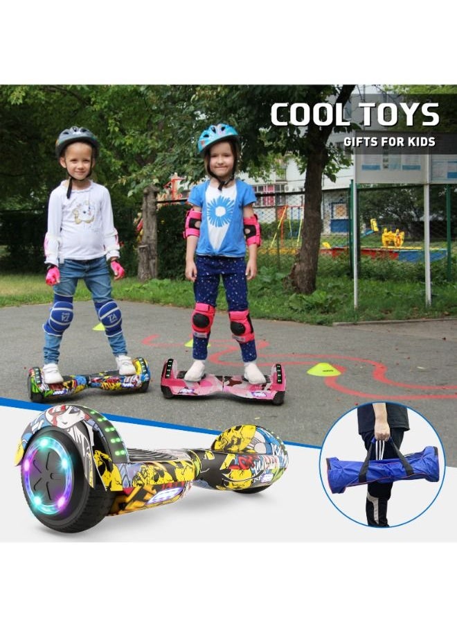 Smart Hoverboards 6.5" Electric Skateboard LED 2 Wheel Lights Self-balancing Electric Scooters Off Road With APP and Speaker Blutooth