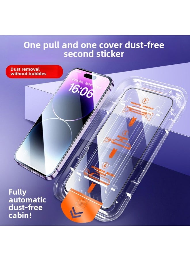 ماركة غير محددة ينطبق على فيلم Iphone 15 المضاد للزقزقة لهاتف Iphone14promax/13/12plus HD Xr/11 مستودع خالٍ من الغبار X- اللون: مجموعة واحدة من مضادات الزقزقة + 1 مجموعة من صندوق الملصقات الثاني فائق الوضوح [صندوق الملصقات الثاني في المستودع الخالي من الغبار] - الحجم: لهاتف Iphone 15 Plus  - Image 5