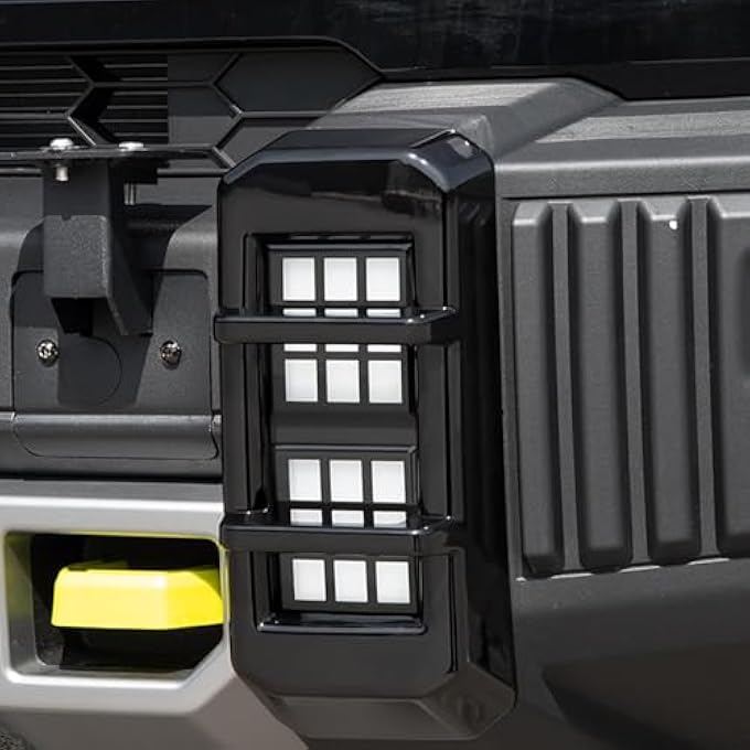 ريحني ملحقات خارجية للسيارة مناسبة لشيري جيتور ترافيلار T2 2023-2025، مصابيح الضباب الأمامية الخلفية، غطاء تقليم، قطعتان من مصابيح الضباب الأمامية ABS باللون الأسود اللامع - Image 3