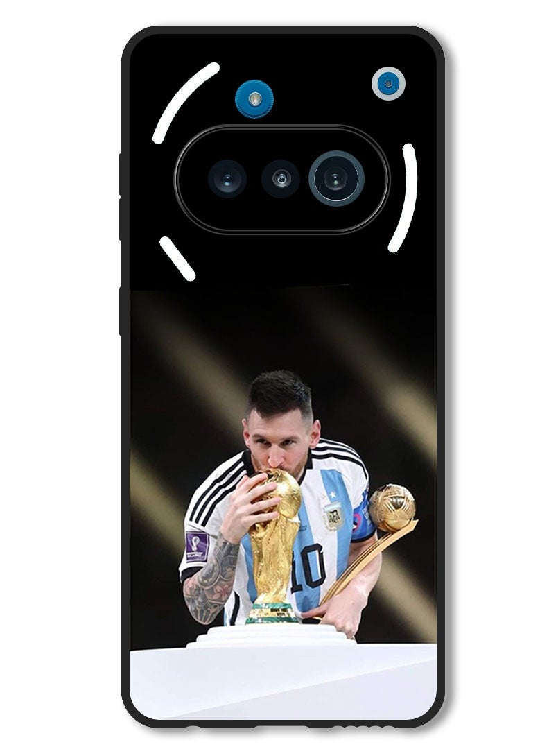 Theodor Case Compatible with Nothing Phone 3a Protection Shockproof Bumper Cover Messi (3) - Image 1