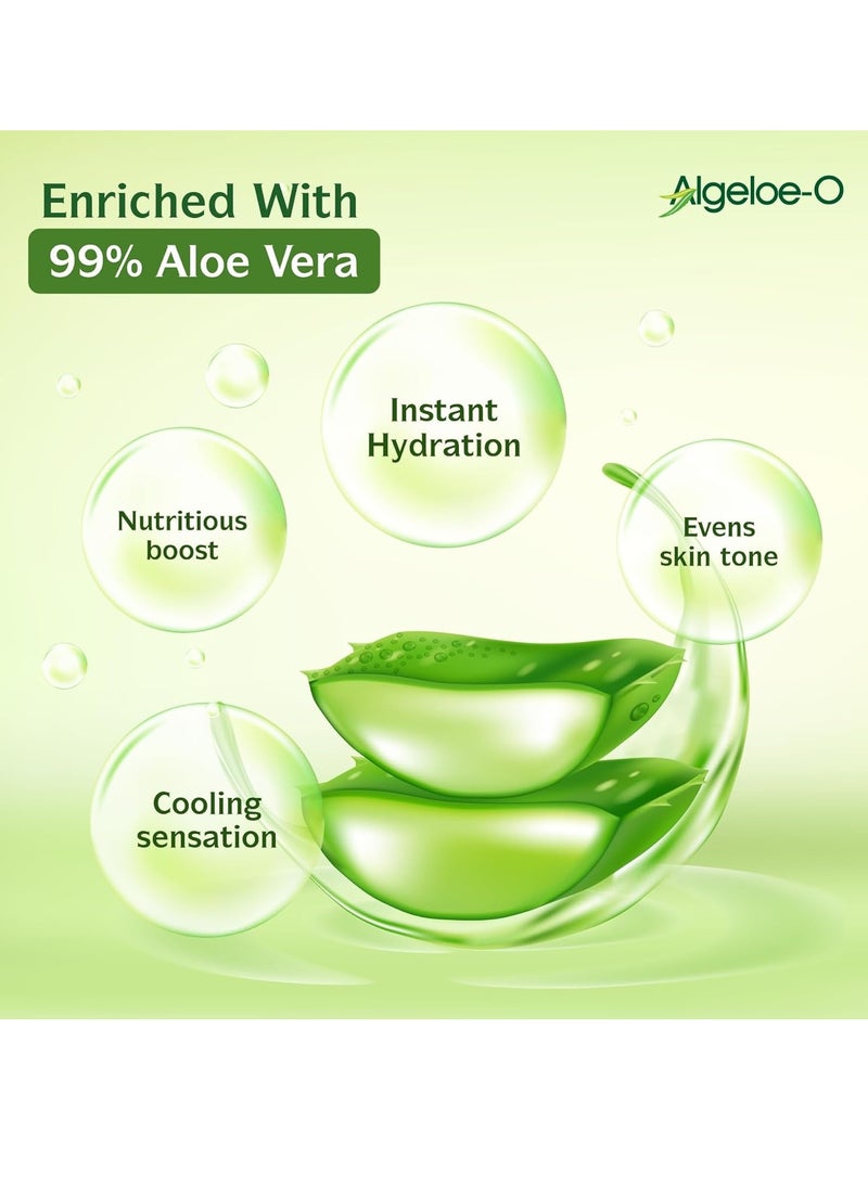 ALGELOE-O Hydraenergizing, Super Hydrating Face Mist Spray with Aloe vera & Hyaluronic acid for Instant Skin Moisturization, Revitalizes & Refreshes Normal Oily Dry & Sensitive skin- 100 ml - Image 3