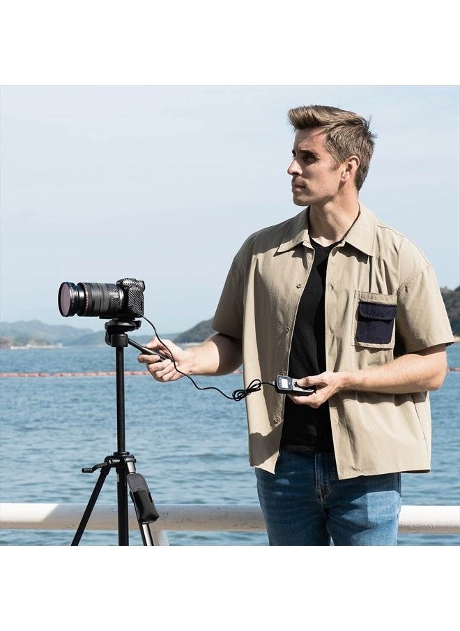 Intervalometer Timer Remote Control Shutter Release for Canon EOS Rebel T6 T7 2000D 90D 80D 70D 60Da 77D T8i T7i T6i T6s SL3 SL2 T5i T4i EOS R R6 Mark II R6 R7 R8 R10 RP R100 M6 Mark II M5 & More