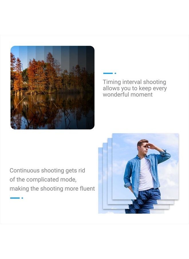 Intervalometer Timer Remote Control Shutter Release for Canon EOS Rebel T6 T7 2000D 90D 80D 70D 60Da 77D T8i T7i T6i T6s SL3 SL2 T5i T4i EOS R R6 Mark II R6 R7 R8 R10 RP R100 M6 Mark II M5 & More