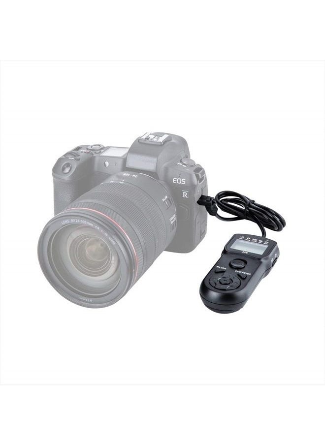 Intervalometer Timer Remote Control Shutter Release for Canon EOS Rebel T6 T7 2000D 90D 80D 70D 60Da 77D T8i T7i T6i T6s SL3 SL2 T5i T4i EOS R R6 Mark II R6 R7 R8 R10 RP R100 M6 Mark II M5 & More