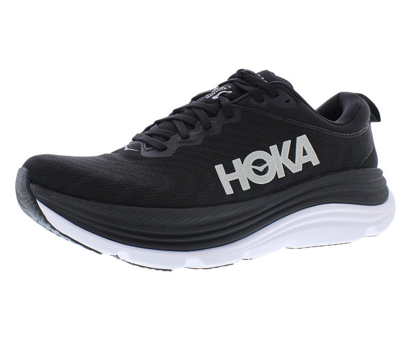 Hoka Women's Gaviota 5 Sneaker, Black/White, 7.5 - Image 5
