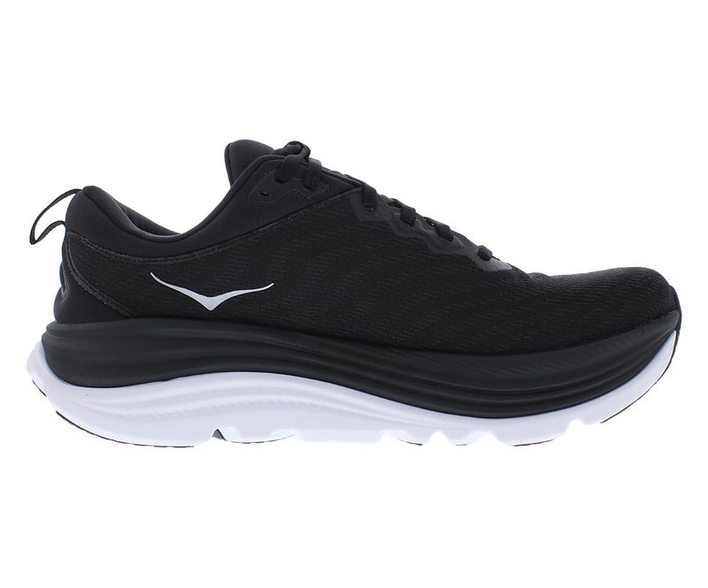 Hoka Women's Gaviota 5 Sneaker, Black/White, 7.5 - Image 3