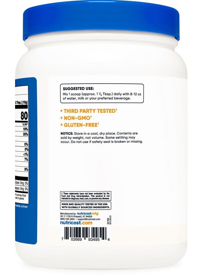 Nutricost Coconut Oil Powder 1 LB (45 Servings) - Non-GMO And Gluten-Free - Premium Quality - Image 3