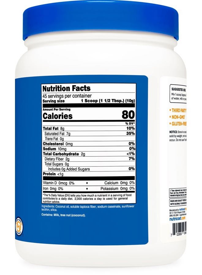 Nutricost Coconut Oil Powder 1 LB (45 Servings) - Non-GMO And Gluten-Free - Premium Quality - Image 4