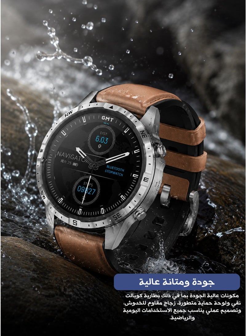 Aolon GT5 PRO Smart Watch – 1.6" Full Round 464×464 Display, IP67 Waterproof, Built-in Compass, 100+ Sports Modes, Heart Rate & Blood Oxygen Monitoring, 30-Day Standby - Image 5