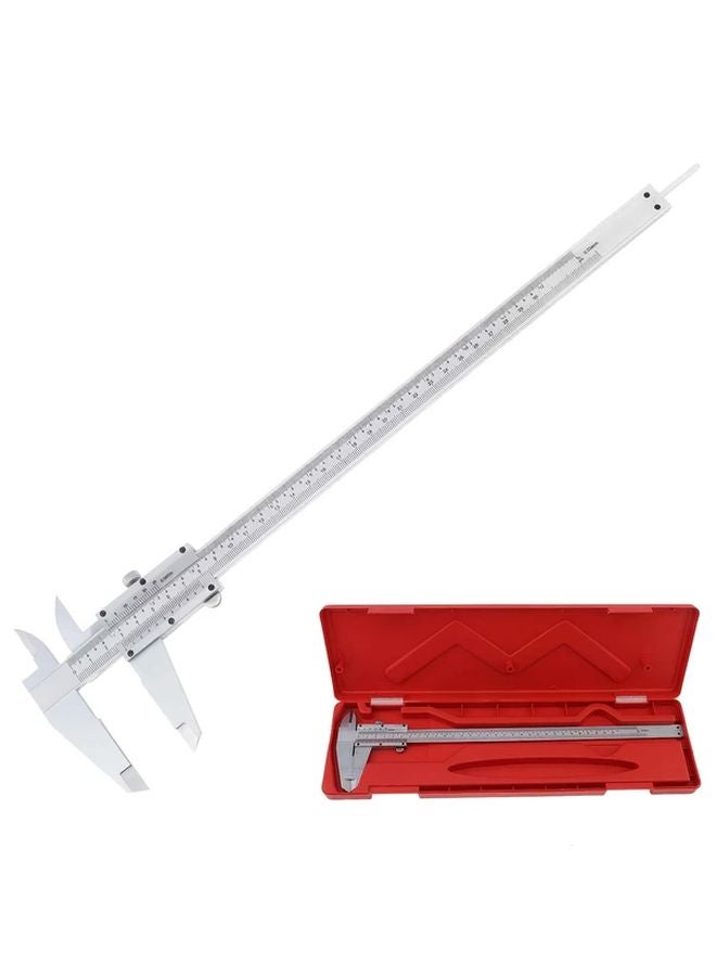 300mm Carbon Steel Vernier Caliper Dual Scale Metric Imperial Inch Thick Red Plastic Box - Image 1