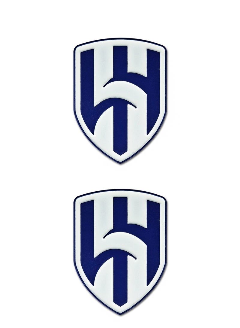 2 Pieces Al-Hilal Metal Sticker for Mobile or Any Smooth Surface - Image 1